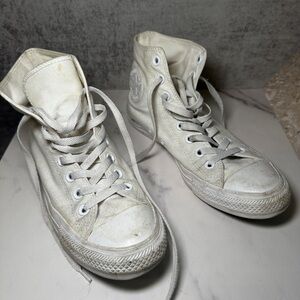 Converse High-Top Sneakers in Off-White